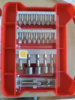 Juego de brocas y puntas para taladro