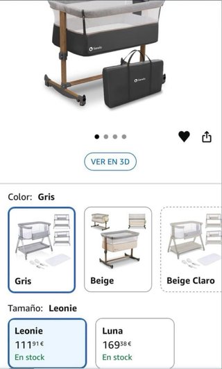 Minicuna/Cuna Colecho Lionelo Leonie