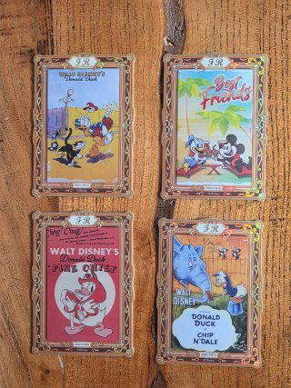 4 Cromos Disney FR Donald Duck 90 aniversario