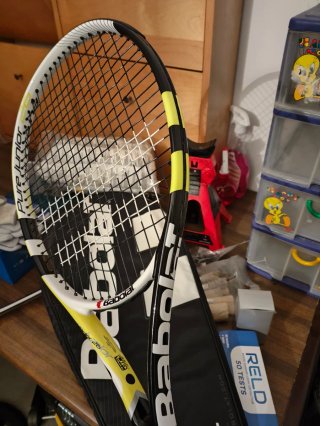 Raquetas de tenis Artengo con funda y babolat
