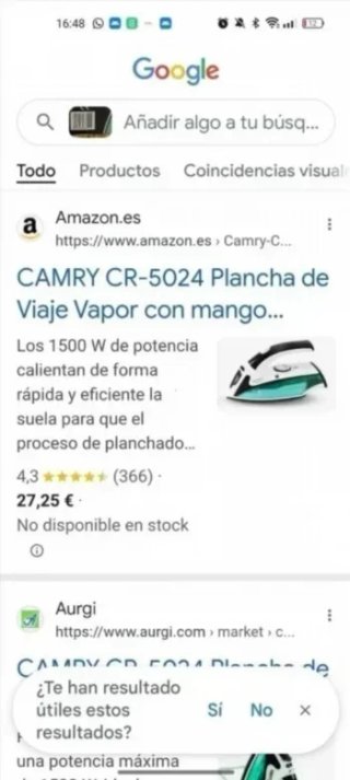 Plancha de viaje a Vapor