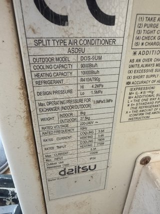 Aire Acondicionado Daitsu