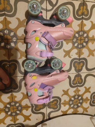 Regalo Patines de 4 ruedas rosas y morados 30 a 3