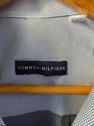Camisa de vestir azul Tommy Hilfiger