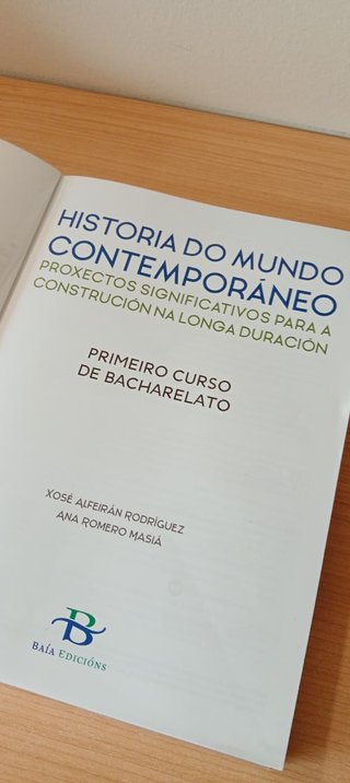Historia do Mundo contemporáneo 1º Bach.: Proxe...