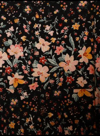 Vestido corto estampado floral mujer