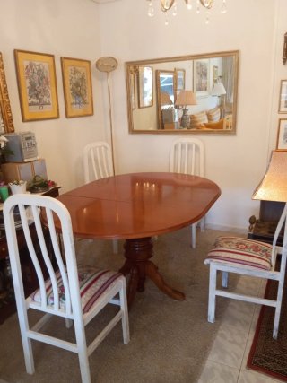Mesa comedor extensible madera