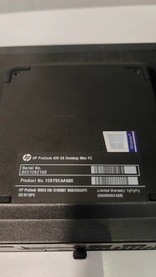 HP Prodesk 400 G6 Mini PC Intel Core i5 10500t