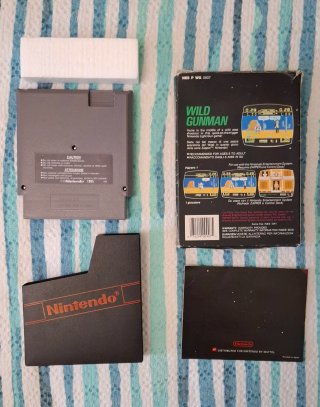 Nintendo Wild Gunman NES videogame completo