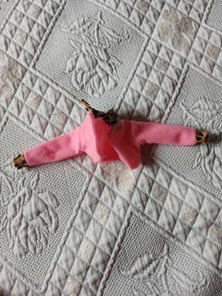 Casaco Rosa para Boneca