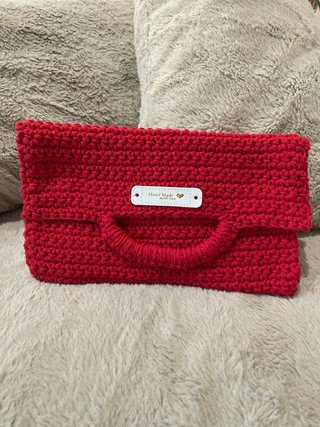 Bolso de mano crochet hecho a mano