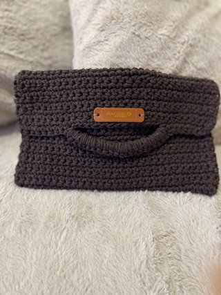 Bolso de mano crochet hecho a mano