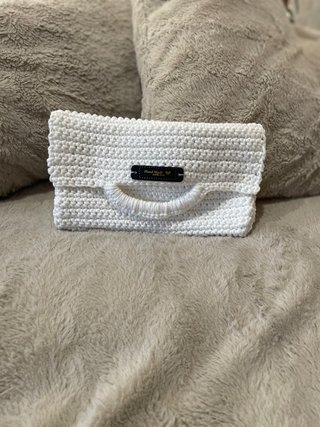 Bolso de mano crochet hecho a mano