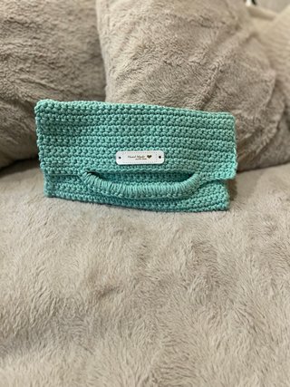Bolso de mano crochet hecho a mano