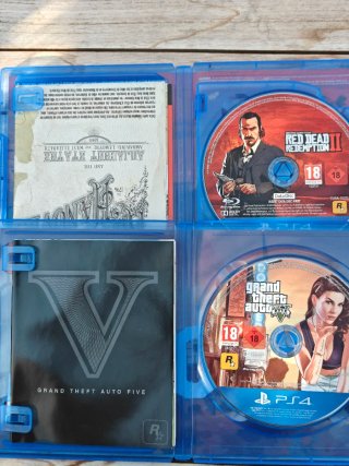 PS4 GTA V y Red Dead Redemption 2