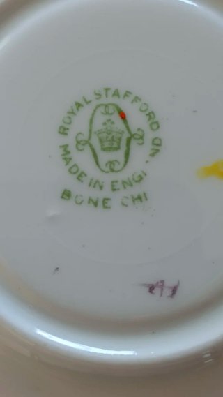Juego de té inglés porcelana floral