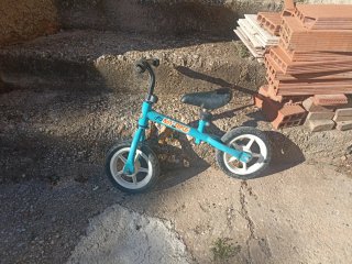 Bici de aprendizaje azul