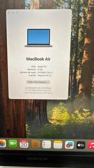 MacBook Air M1 2020 512GB Plata