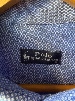 Camisa Polo Ralph Lauren azul estampada
