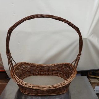 Cesta de mimbre con asa