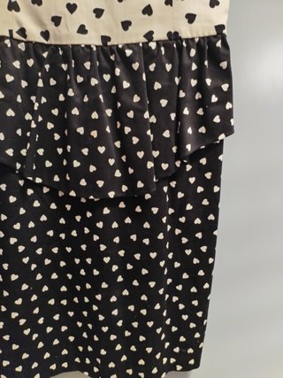 Vestido tirantes bicolor beige y negro