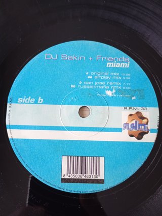 DJ SAKIN + FRIENDS - MIAMI - VINILO REMEMBER