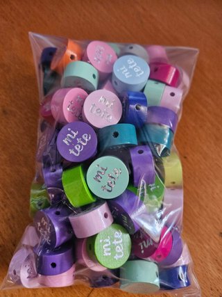 Pack de 100 piezas de madera "mi tete"