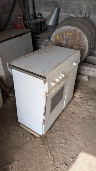 Cocina de gas blanca