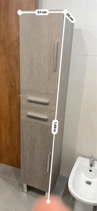 Columna armario para baño
