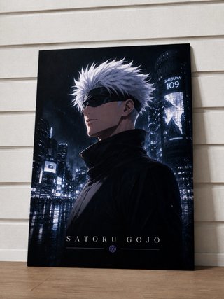Póster Satoru Gojo.  Serie anime Jujutsu Kaisen.