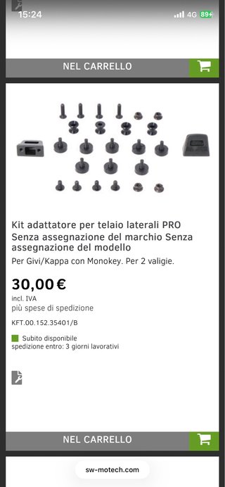 Telai laterali SW-Motech PRO Moto Guzzi V85TT