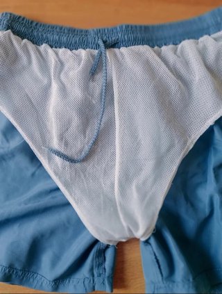 Bañador azul deportivo