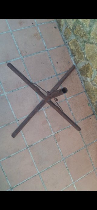 Base sombrilla hierro forjado
