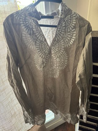 Túnica Ada Gatti color topo, talla s