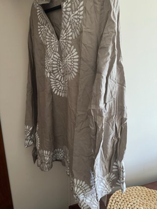 Túnica Ada Gatti color topo, talla s