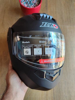 Casco Moto Talla L Negro Unisex
