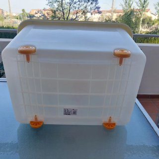 Caja de almacenaje con ruedas