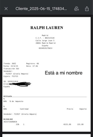 Camisa Polo Ralph Lauren Blanca Talla S