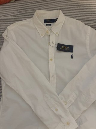 Camisa Polo Ralph Lauren Blanca Talla S