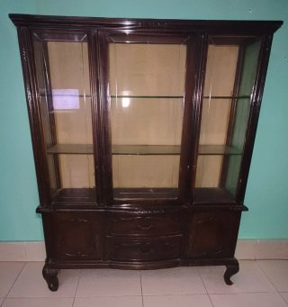 Vitrina Vintage Madera y Cristal
