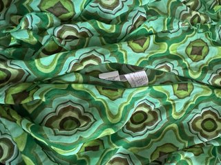 Blusa Zara verde estampada