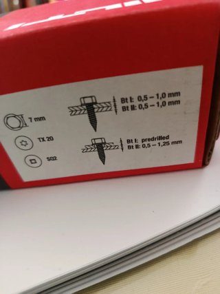 Tornillo autotalad. Hilti S-MS01Z 4x13 TX (1000ud)