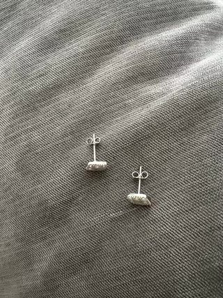 Pendientes Huitan Brillantes Plateados