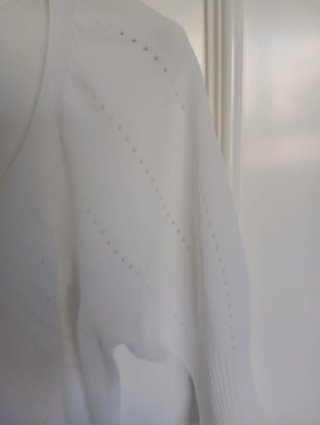 Jersey Escorpión Calado Hilo Blanco Talla S