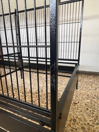 Jaula Doble Grande Negra para Loro