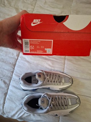 Nike Shox R4 Blanco Azul 38