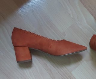 Zapatos Mango Piel Naranja
