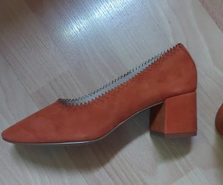 Zapatos Mango Piel Naranja