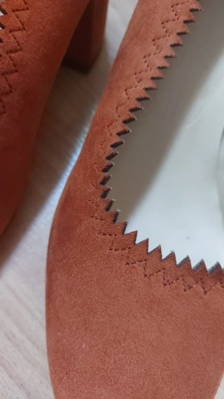 Zapatos Mango Piel Naranja