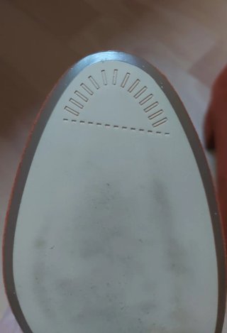 Zapatos Mango Piel Naranja